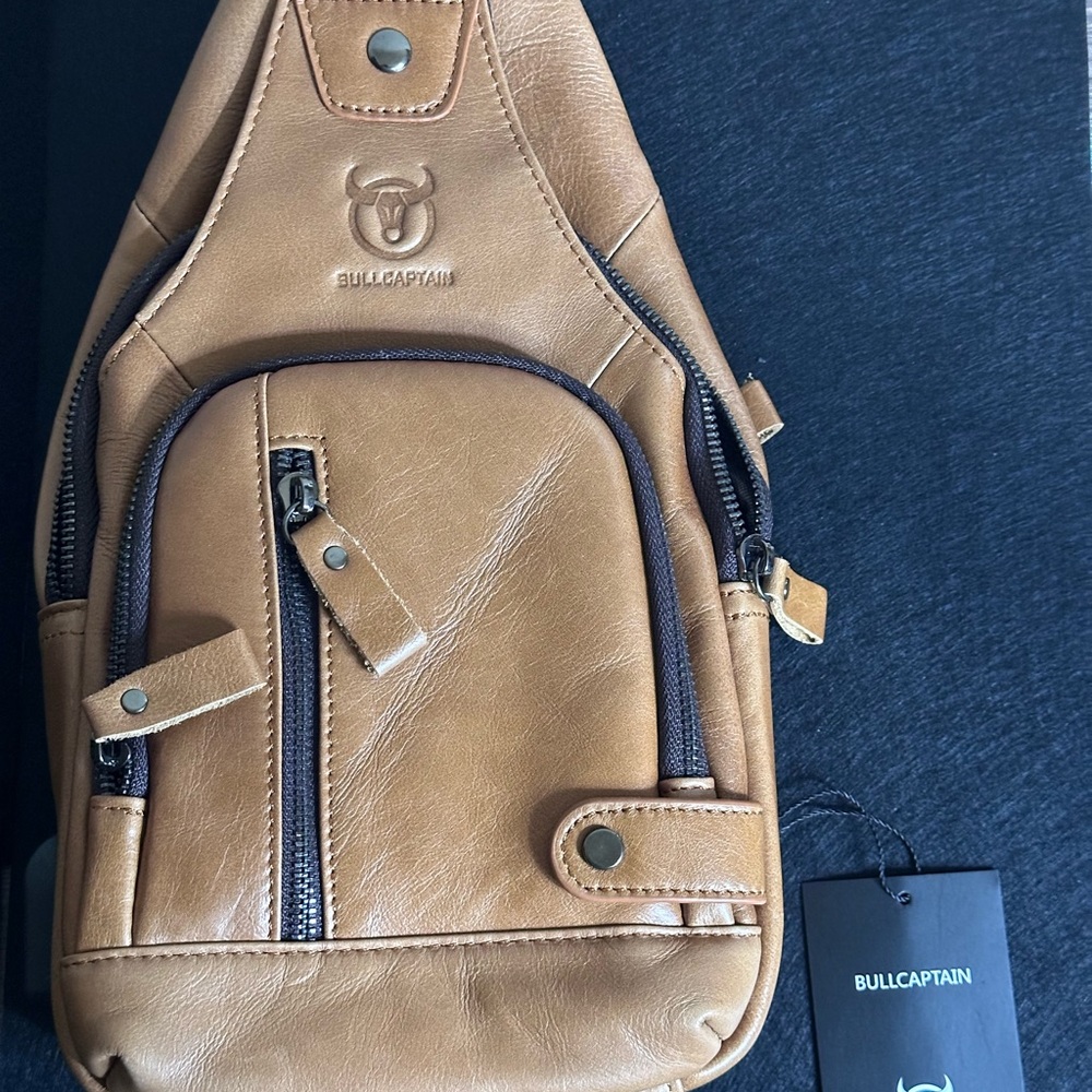 Brown Leather Sling Bag